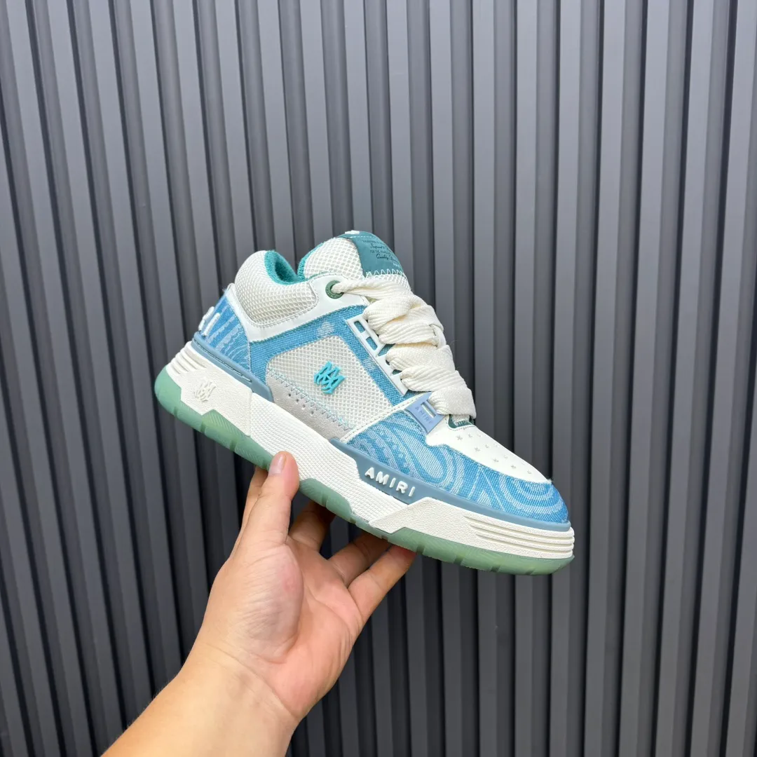 Men's shoes 💰660💰 AMIRI AMIRI trendy brand hot sale 🔥 Available all year round, couples 💑 Official website synchronization Imported fabrics 1⃣️ vs 1⃣️ replica, original factory special original sole, 35-45 (45. non-refundable)